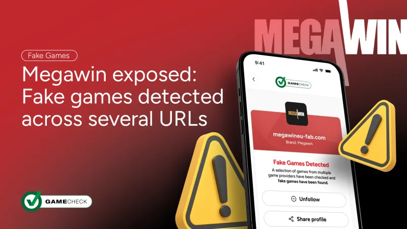 Megawin exposto: jogos falsos detectados em vários URLs.
